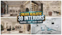 design realistic 3d interior rendering for boutique, salon, clinic and shop