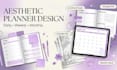 design printable daily planner aesthetic weekly and monthly planner