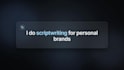 write instagram reels scripts for your personal brand