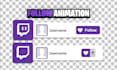create twitch follow notification animation