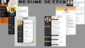 create a modern professional CV resume