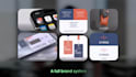 branding kit package with brand identity