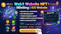 develop a secure web3 ico website and nft minting dapp