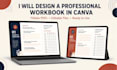 design canva workbook coaching workbook educational workbook design