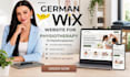 design or redesign a german wix website for your physiotherapy practice