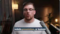 create a raw male spokesperson video