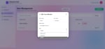develop full stack multi tenant saas application with dark mode UI