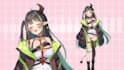 design live2d vtuber model 2d vtuber rigging live2d model in anime style