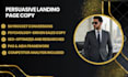 write persuasive landing page copy that converts