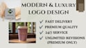 design a modern and luxury logo