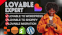 lovable to shopify lovable shopify expert migrate lovable convert lovable to app