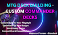build your custom mtg commander deck