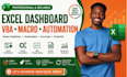 create excel dashboard, excel vba, macro and excel automation