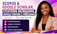 write research article, increase google scholar, scopus citation scopus indexed