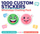 design fun and chatting sticker for your whatsapp