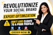 do linkedin facebook and instagram profile optimization