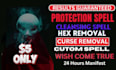 protection spell black magic removal cleansing spell