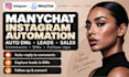 build manychat instagram dm automation for leads and sales
