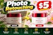 photo retouching product image editing