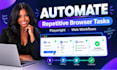 browser automation, playwright browser automation, web automation browser bot