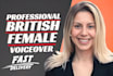 deliver british female voice over
