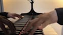 play and record a custom piano song on a grand piano