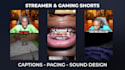 edit streamer and gaming clips into shorts