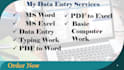 do acccurate typing and data entry from PDF or image