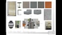 create mood board with realistic floor plan and perspectives