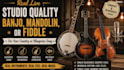 record folk guitars and mandolin, banjo and dobro, electric lead guitar solo,