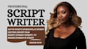 write a professional movie script or screenplay for your film or youtube project