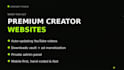 build a premium creator business website