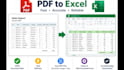convert to your PDF to excel accuratly and quickly