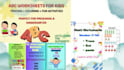 create printable kids worksheets tracing coloring alphabet numbers