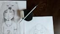 make a minimalistic spirit sketch for you