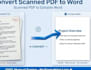 convert scanned PDF to word manually without losing formatting