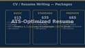 write your ats optimized finance corporate resume in 4 languages