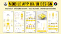 design modern mobile app UI UX for ios and android in figma