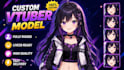 design high quality and rig nsfw vtuber live2d model