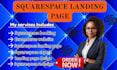 design a high converting squarespace landing page