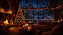 create a cinematic cozy winter cabin animation for youtube