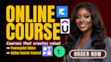 do online course video editing, educational course, training video, ppt slides