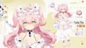 live2d vtuber model, live 2d rigging, 2d vtuber model, vtuber character