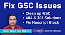 fix google search console, index coverage issue, url redirect, 404 errors