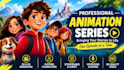 create professional 2d or 3d cartoon animation series for youtube