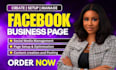 create and setup facebook business page