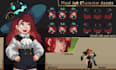 create pixel art character sprite animation and assets