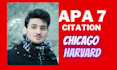 edit apa 7 references, harvard references, chicago references, and ama reference