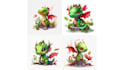 do cute illustrations  and characters for books of childrens