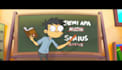 create a detailed background art drawing for animation
